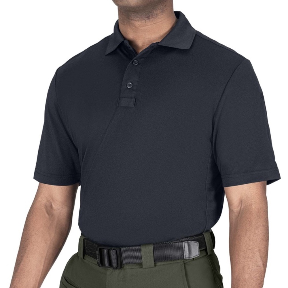 BLAUR POLO 100% COTTON UNIFORM WORK WEAR APPAREL DARK NAVY SZ LG NWT